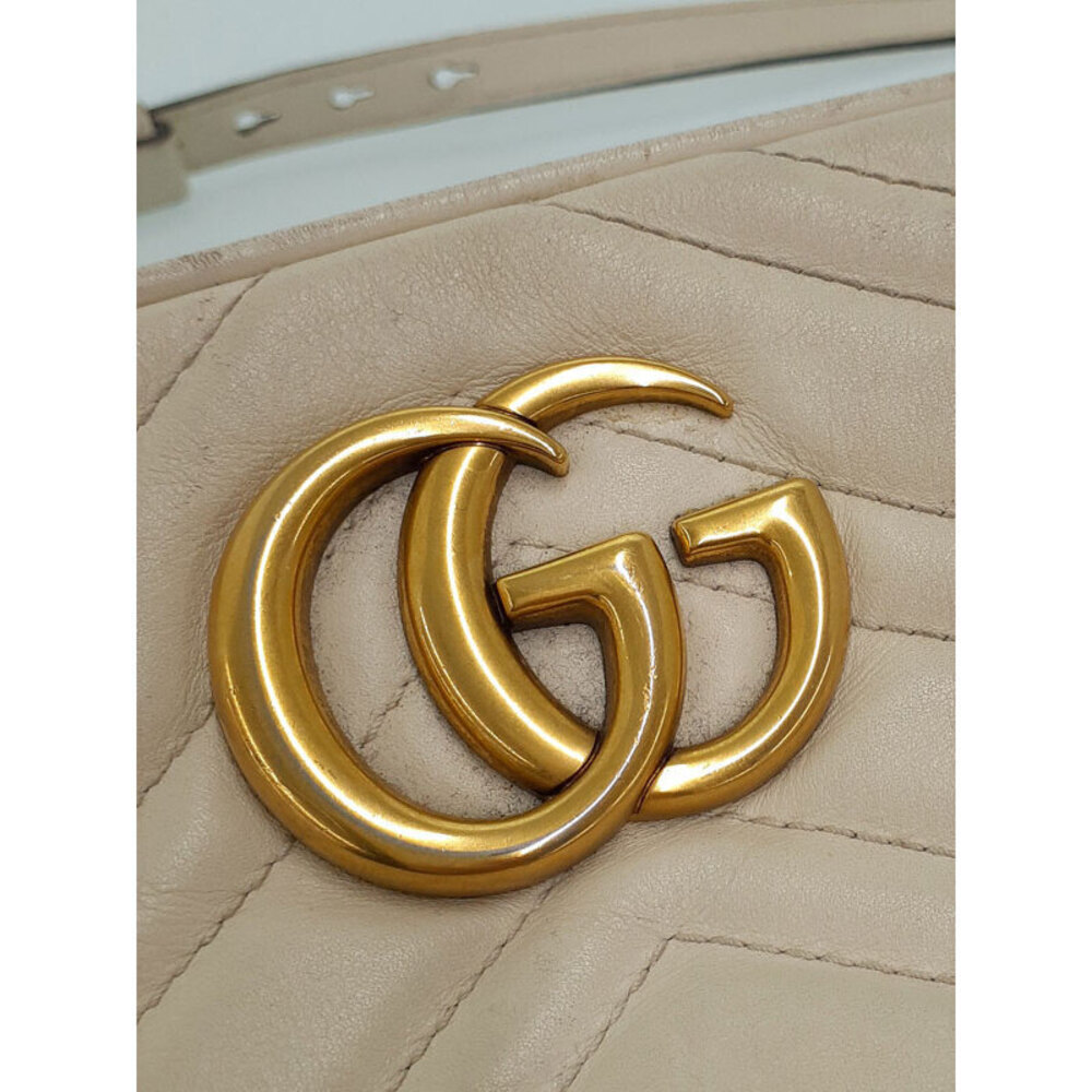 Gucci Shoulder Marmont GG Quilted Bag - Picture 8 of 9